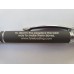 Black Bright Soft Touch Diamond Stylus Pen with Inscription