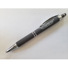 Black Bright Soft Touch Diamond Stylus Pen with Inscription Black Bright Soft Touch Diamond Stylus Pen with Inscription