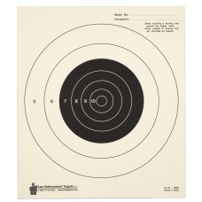Action Target 25 Yard Slow Fire Bulls-Eye Target, Heavy Tagboard Paper, 10.5