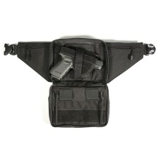 BLACKHAWK BlackHawk, Concealed Weapon Fanny Pack, Fits Large Frame Revolver/Large Automatic Pistol, Ambidextrous, Black 60WF06BK