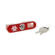 Black Rain Ordnance AR-15 Safety Lock, Laser Engraved, Aircraft Grade Aluminum, Red Anodized Finish BRO-LOCK Black Rain Ordnance AR-15 Safety Lock, Laser Engraved, Aircraft Grade Aluminum, Red Anodized Finish BRO-LOCK