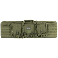 Drago Gear Double Gun Case, Dbl Rfl Cs, OD Green, 600D Polyester, 42