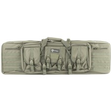 Drago Gear Double Gun Case, Dbl Rfl Cs, Seal Grey, 600D Polyester, 42