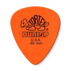 Dunlop TORTEX Standard .60mm Orange Pack of 12 Picks