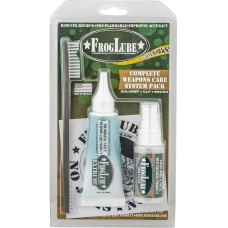 FrogLube Clamshell System Kit, with 1oz Solvent/ 1.5oz CLP Squeeze Tube/ Brush 15207 FrogLube Clamshell System Kit, with 1oz Solvent/ 1.5oz CLP Squeeze Tube/ Brush 15207