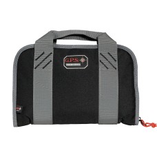 G-Outdoors, Inc. Pistol Case, Black, Soft, Up To 2 Compact Pistols GPS-1107PCCB