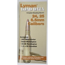 Lyman Load Data Book 24, 25, 6.5mm Calibers Lyman Load Data Book 24, 25, 6.5mm Calibers