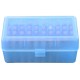 MTM Case-Gard Hinge Top Blue Ammo Box 50 Rounds 270 WSM, 375 Win, 450 Marlin, 50-110 Win