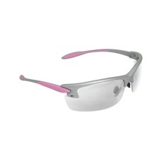 Radians Glasses, Silver and Pink Frame, Clear Lens PG0810CS Radians Glasses, Silver and Pink Frame, Clear Lens PG0810CS