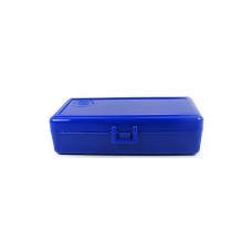 FS Reloading Plastic Ammo Box Automatic Pistol 50 Round Solid Blue