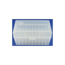 FS Reloading Plastic Ammo Box Large Rifle 50 Round Clear
